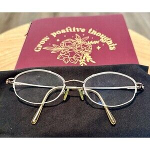 Vintage Safilo Elasta 4805 IN5Eyeglasses Gold Oval Frame  Unisex  Made in Italy